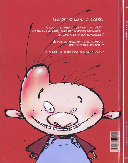 Verso de l'album Hubert la cervelle Tome 1