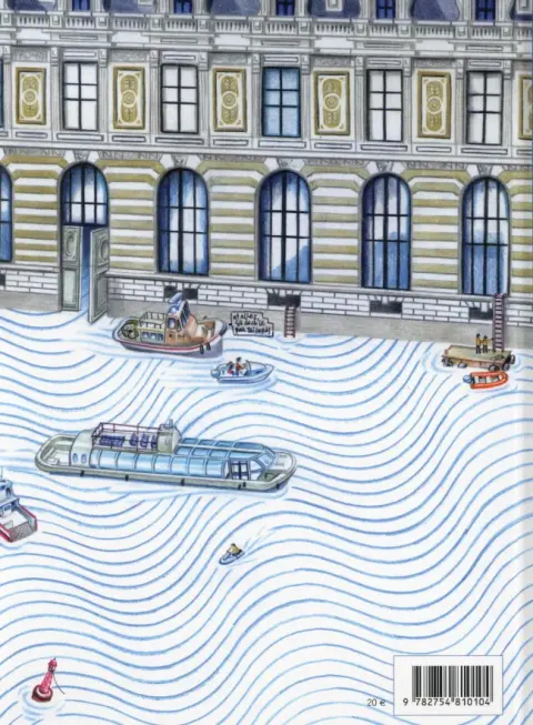 Verso de l'album L'Île Louvre