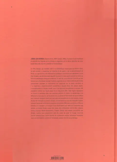 Verso de l'album Jorge Luis Borges Inspecteur de volailles