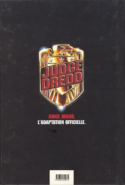 Verso de l'album Judge Dredd