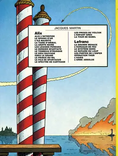 Verso de l'album Lefranc Tome 8 L'arme absolue
