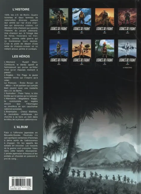 Verso de l'album Lignes de front Tome 7 La piste de Kokoda