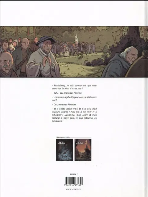 Verso de l'album La Malbête Tome 2 Barthélemy de Beauterne