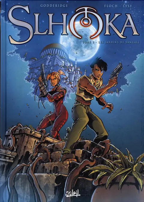 Couverture de l'album Slhoka Tome 2 Les jardins de Sangalî