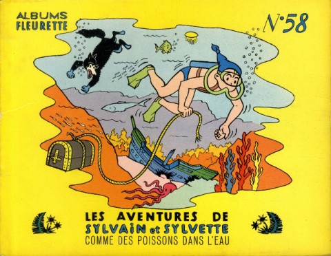 Couverture de l'album Sylvain et Sylvette Tome 58 Comme des poissons dans l'eau