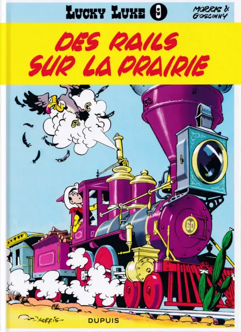 Couverture de l'album Lucky Luke Tome 9 Des rails sur la prairie