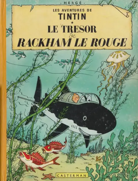 Couverture de l'album Tintin Tome 12 Le Trésor de Rackham le Rouge