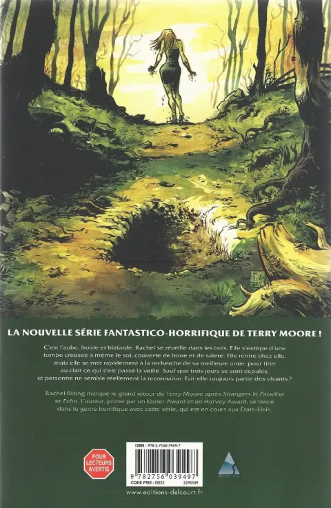 Verso de l'album Rachel Rising Tome 1 L'Ombre de la mort