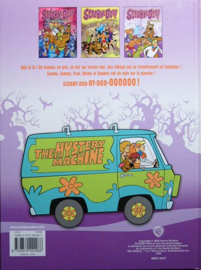 Verso de l'album Scooby-Doo ! Tome 3 Ouh là là !