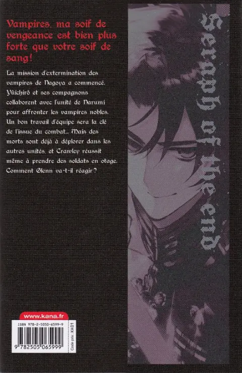Verso de l'album Seraph of the End 8