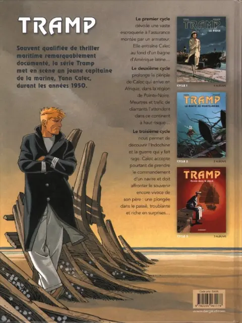 Verso de l'album Tramp Tome 9 Le Trésor du Tonkin