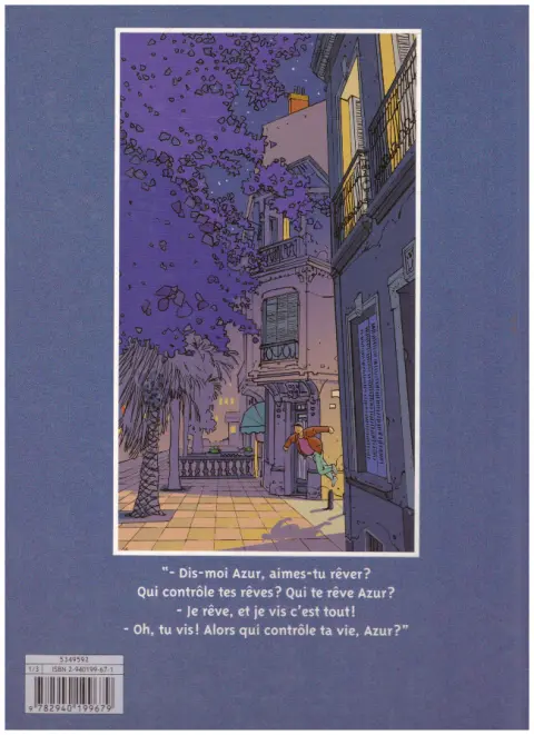 Verso de l'album La traversée onirique d'Azur Daffodil Tome 1 Ville-Rêve