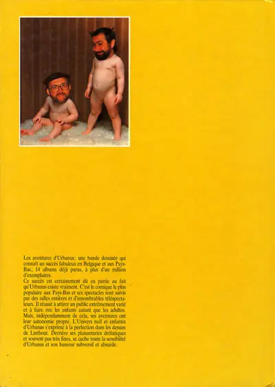 Verso de l'album Les aventures d'Urbanus Tome 1 La Naissance d'Urbanus