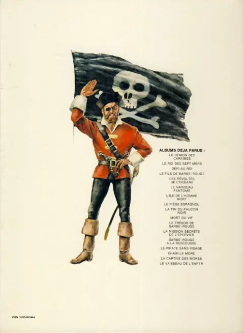 Verso de l'album Barbe-Rouge Tome 6 Le vaisseau fantôme