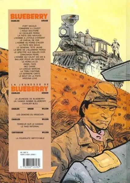 Verso de l'album La Jeunesse de Blueberry Tome 7 La poursuite impitoyable