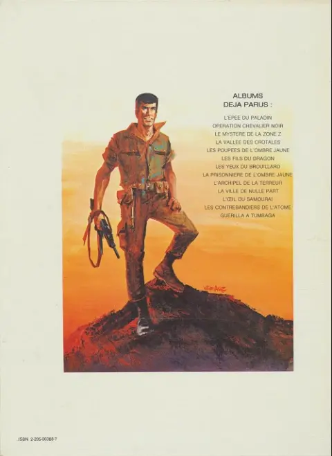 Verso de l'album Bob Morane Tome 10 Opération chevalier noir