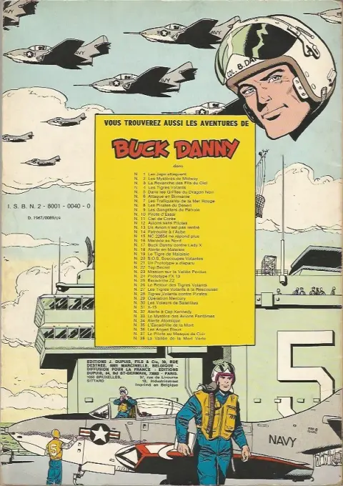 Verso de l'album Buck Danny Tome 3 La revanche des fils du ciel
