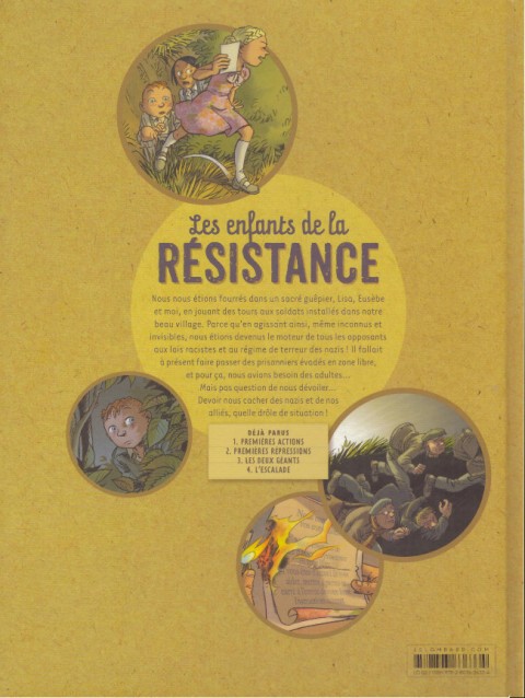 Verso de l'album Les Enfants de la Résistance Tome 2 Premières répressions