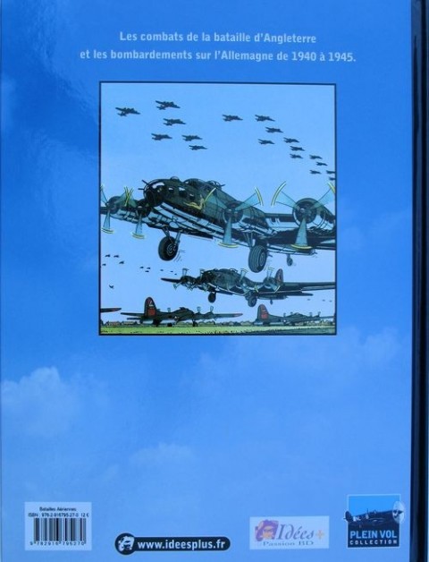 Verso de l'album Les Grandes batailles de l'histoire en BD Tome 5 Batailles aériennes sur l'Angleterre et sur l'Allemagne (1940-1945)