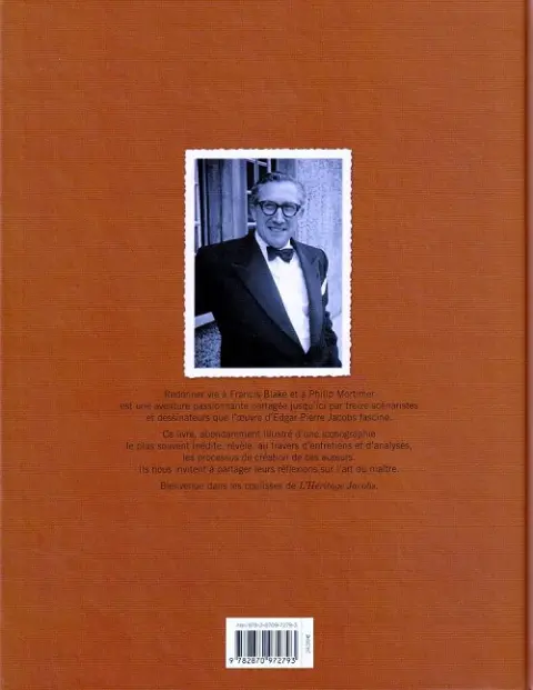 Verso de l'album L'Héritage Jacobs