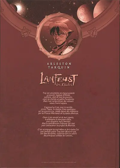 Verso de l'album Lanfeust des Étoiles Tome 1 Un, deux... Troy