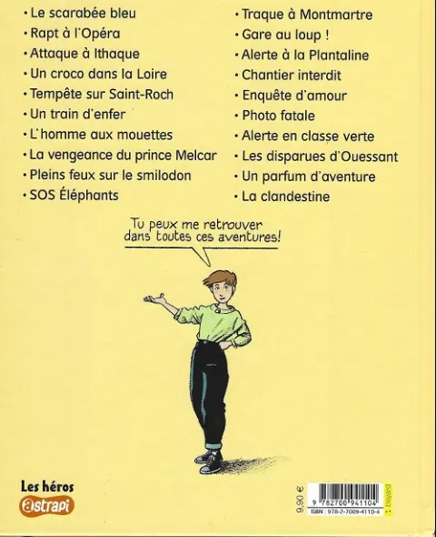 Verso de l'album Marion Duval Tome 10 S.O.S Éléphants