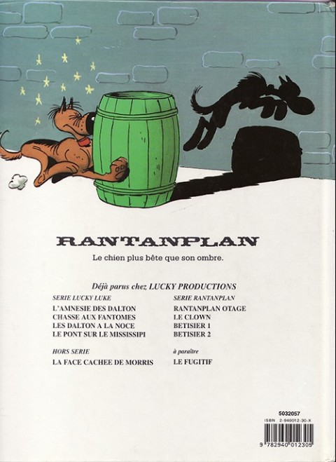 Verso de l'album Rantanplan Tome 5 Bêtisier 1