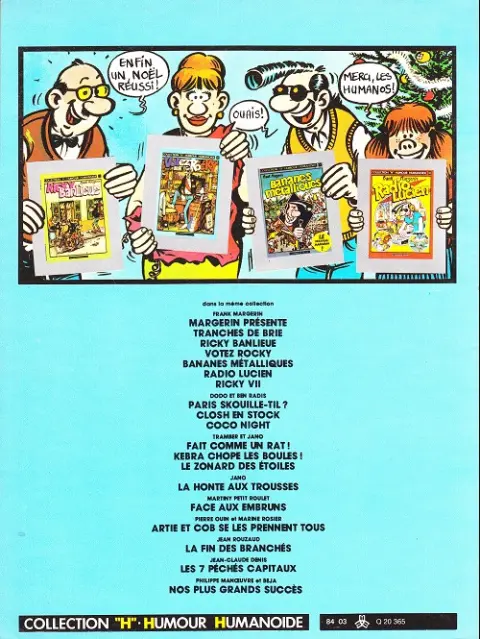 Verso de l'album Ricky Tome 2 Ricky VII