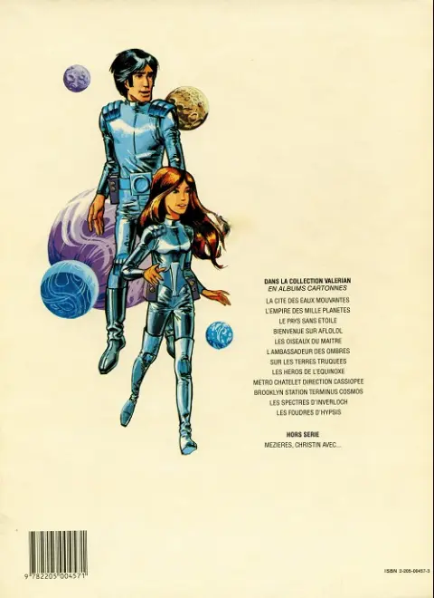 Verso de l'album Valérian Tome 1 La cité des eaux mouvantes
