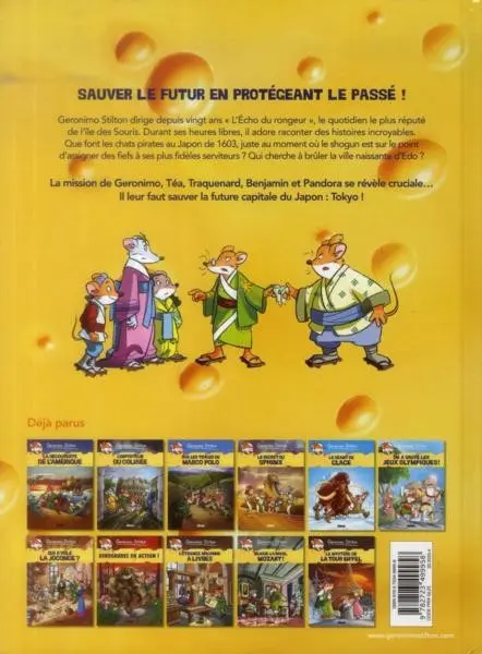 Verso de l'album Geronimo Stilton Tome 12 Le premier samuraï