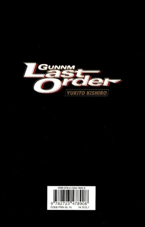 Verso de l'album Gunnm - Last Order Vol. 13