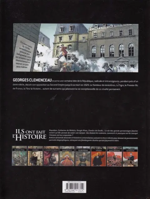 Verso de l'album Ils ont fait l'Histoire Tome 22 Clémenceau