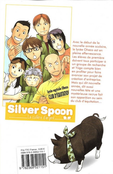 Verso de l'album Silver Spoon - La cuillère d'argent Volume 12