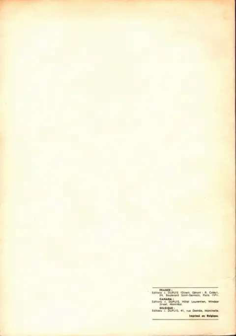 Verso de l'album Blondin et Cirage Tome 4 Les nouvelles aventures de Blondin et Cirage