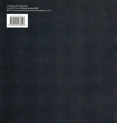 Verso de l'album Histoires naturelles