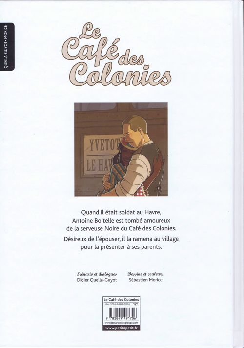 Verso de l'album Le Café des Colonies