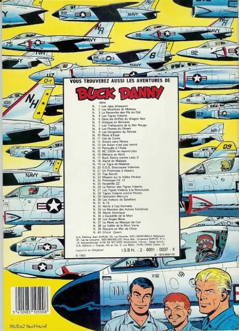 Verso de l'album Buck Danny Tome 38 La vallée de la mort verte