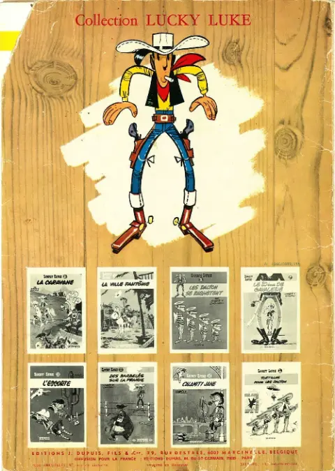 Verso de l'album Lucky Luke Tome 13 Le Juge