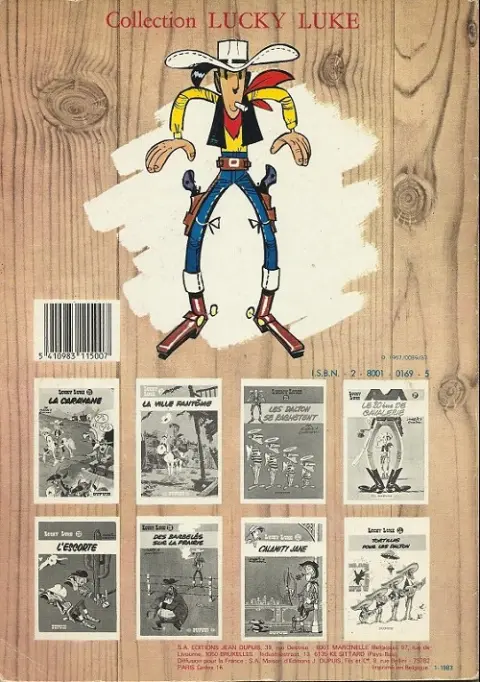 Verso de l'album Lucky Luke Tome 30 Calamity Jane