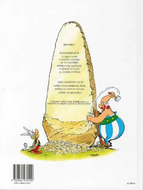 Verso de l'album Astérix Tome 28 Astérix chez Rahãzade