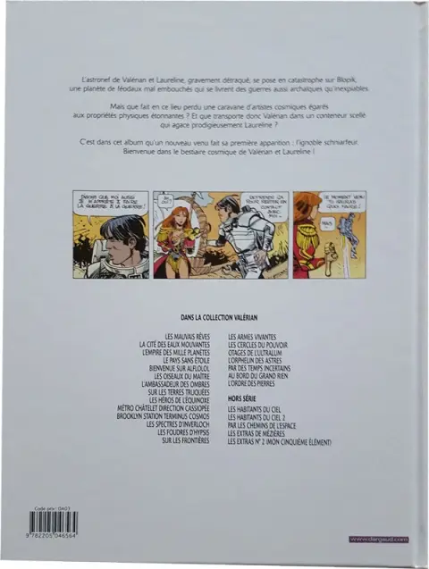 Verso de l'album Valérian Tome 14 Les armes vivantes