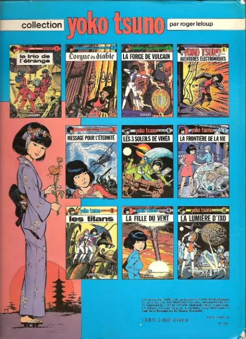 Verso de l'album Yoko Tsuno Tome 11 La spirale du temps