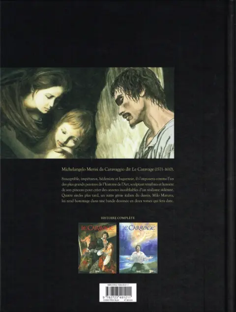 Verso de l'album Le Caravage Seconde partie La grâce