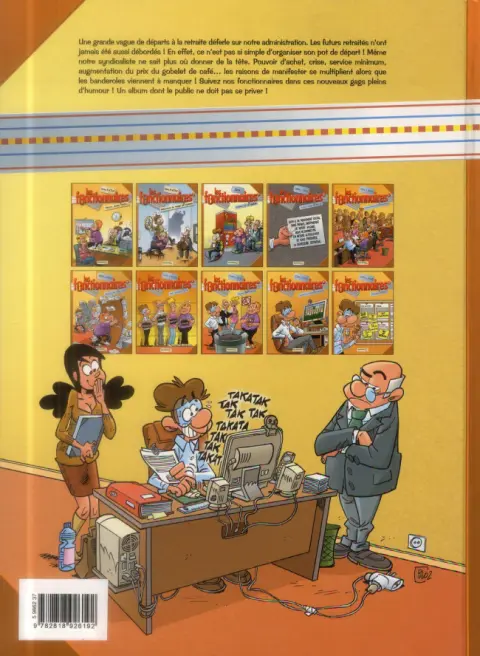 Verso de l'album Les Fonctionnaires Tome 10 Pleins pots !