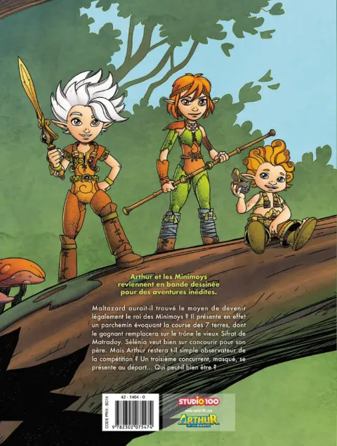 Verso de l'album Arthur et les Minimoys Tome 1 La Course des 7 Terres