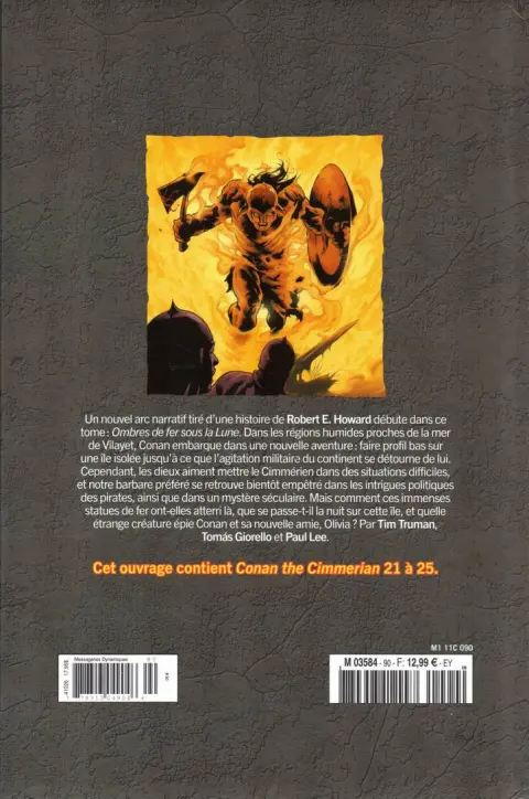 Verso de l'album The Savage Sword of Conan - La Collection Tome 90 Ombres de Fer sous la Lune