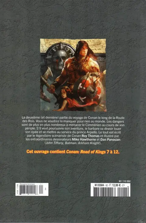 Verso de l'album The Savage Sword of Conan - La Collection Tome 92 Vents sur l'Aquilonie