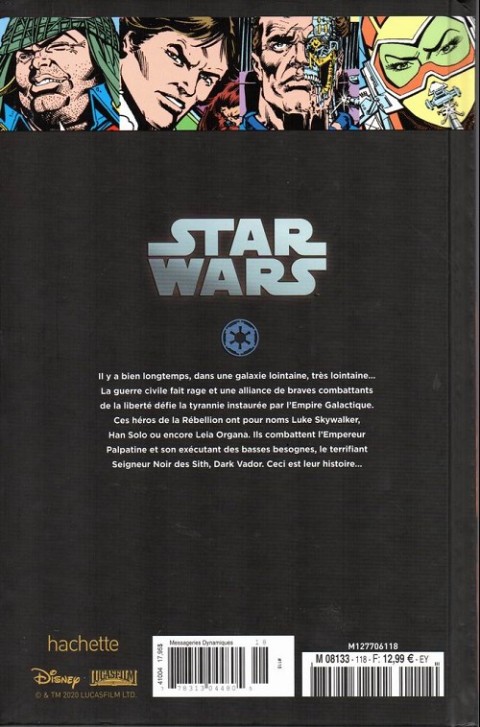 Verso de l'album Star Wars - Légendes - La Collection #118 Star Wars Classic - #13 à #17, #24