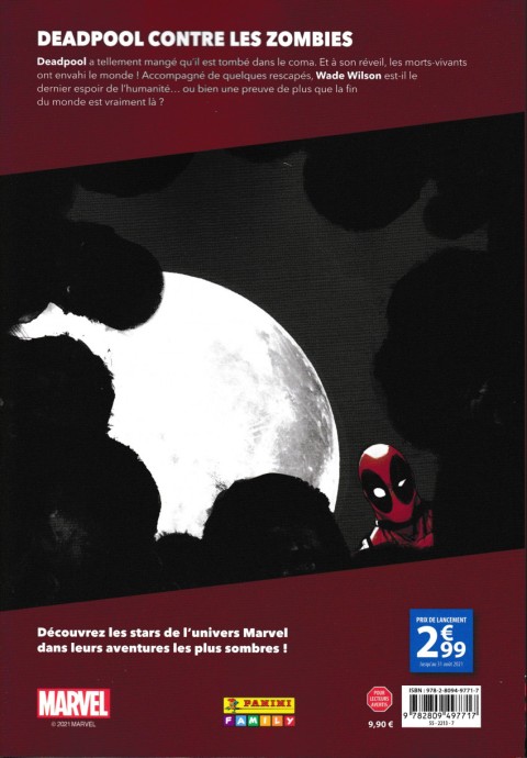 Verso de l'album Marvel - Le côté obscur Tome 3 Le retour du Deadpool-vivant