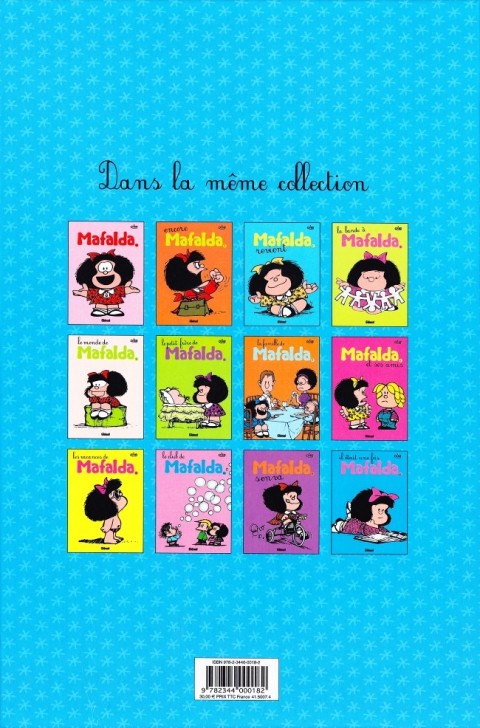 Verso de l'album Mafalda Intégrale 50 ans